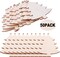 50-Pack Wooden Christmas Tree Ornaments – 3-Inch Unfinished Wood Cutouts for DIY Painting, Holiday Decorations, and Crafts